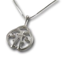 Collana Gemoro Donna in Oro bianco Diamante 0.01 Ct PB1317BIA - PB1317BIA